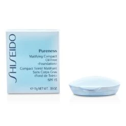 Shiseido Pureness Matifying Compact Oil Free Foundation SPF15 (Case + Refill) - # 40 Natural Beige 11g/0.38oz -Shiseido 10243381402