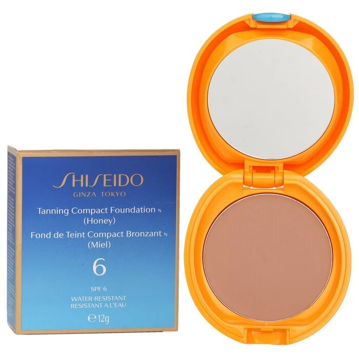 Shiseido Tanning Compact Foundation N SPF6 - Honey 12g 2 Shiseido Tanning Compact Foundation N SPF6 - Honey 12g - Image 2