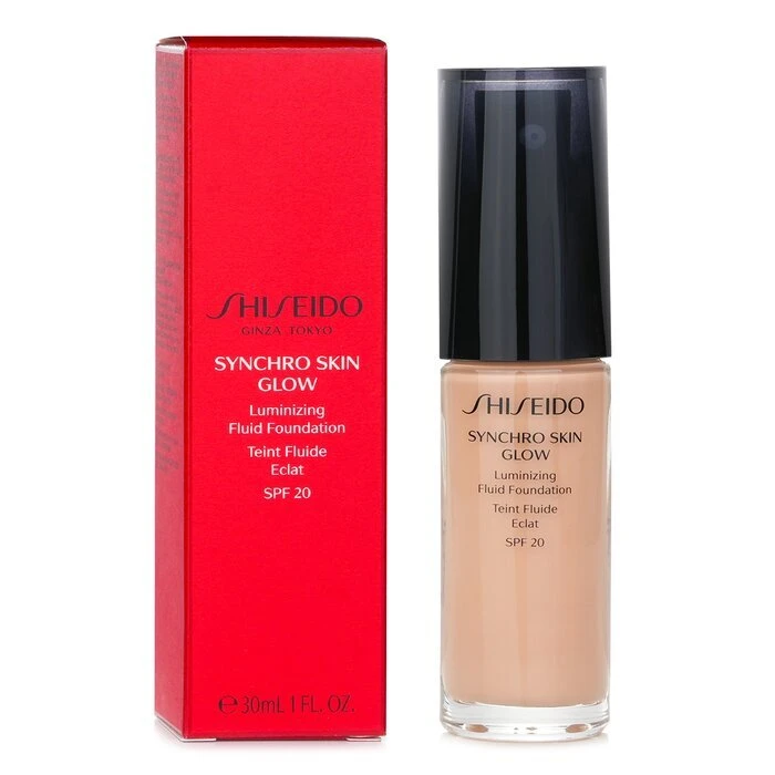 Shiseido Synchro Skin Glow Luminizing Fluid Foundation SPF 20 - # Rose 3 30ml 2 Shiseido Synchro Skin Glow Luminizing Fluid Foundation SPF 20 - # Rose 3 30ml - Image 2