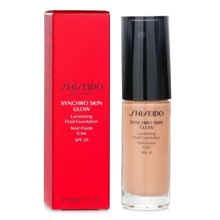 Shiseido Synchro Skin Glow Luminizing Fluid Foundation SPF 20 - # Rose 4 30ml 2 Shiseido Synchro Skin Glow Luminizing Fluid Foundation SPF 20 - # Rose 4 30ml - Image 2