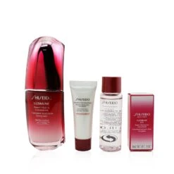 Shiseido Skin Defense Program Set: Ultimune Power Infusing Concentrate 50ml + Cleansing Foam 15ml + Softener 30ml + Eye Concentrate 3ml 4pcs