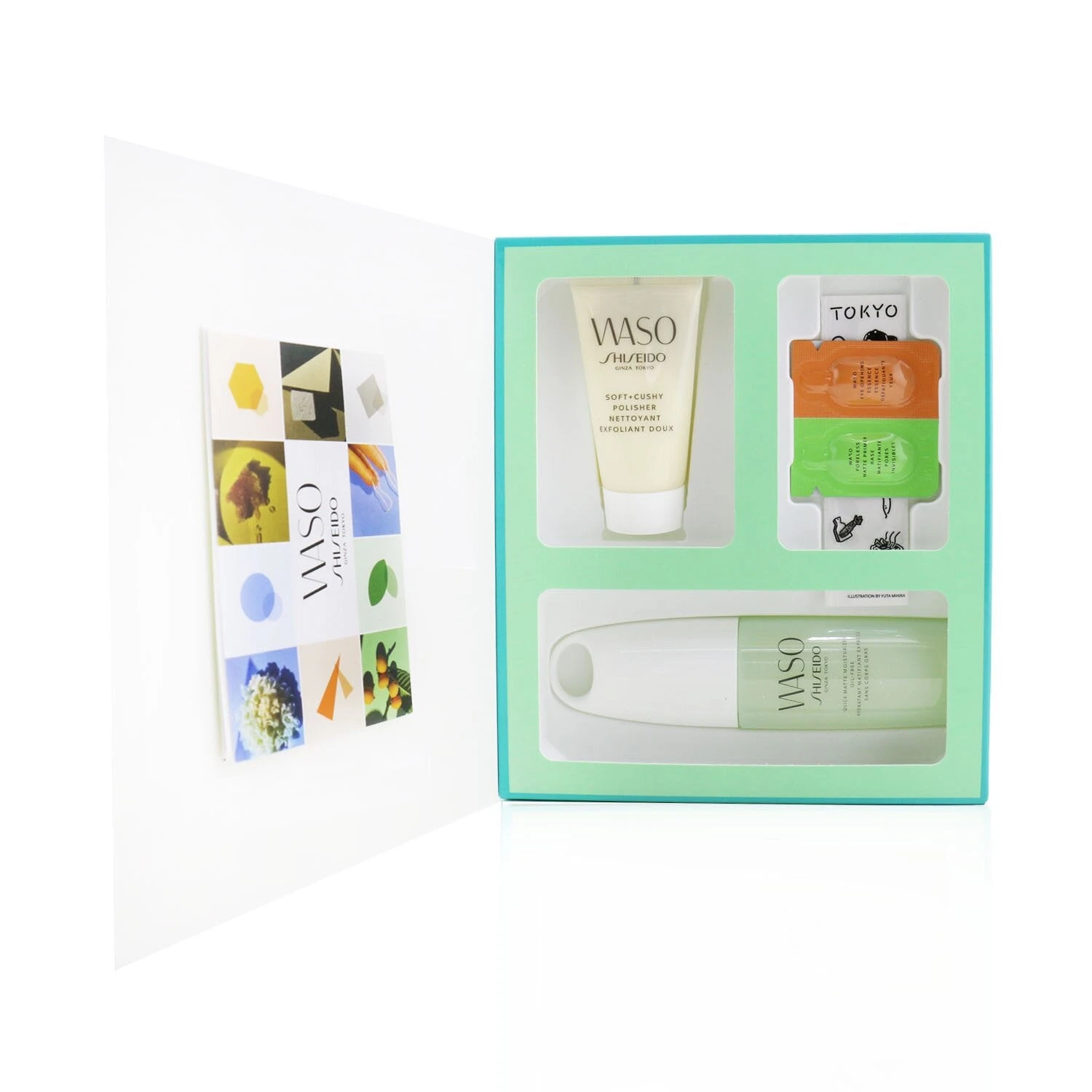 Shiseido Waso Quick Matte Moisturizer Oil-Free Set: Quick Matte Moisturizer 75ml + Soft+Cushy Polisher 30ml + Eye Opening Essence 0.3ml + Poreless Matte Primer 0.3ml 4pcs 2 Shiseido Waso Quick Matte Moisturizer Oil-Free Set: Quick Matte Moisturizer 75ml + Soft+Cushy Polisher 30ml + Eye Opening Essence 0.3ml + Poreless Matte Primer 0.3ml 4pcs - Image 2