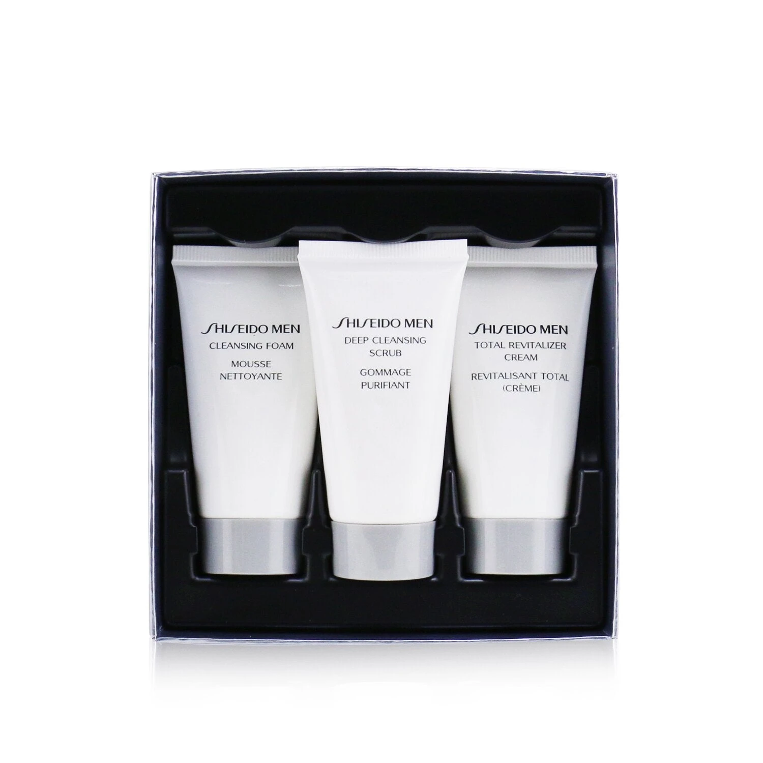 Shiseido Total Age Defense 3-Pieces Set: Cleansing Foam 30ml + Cleansing Scrub 30ml + Revitalizer Cream 30ml 3pcs 1 Shiseido Total Age Defense 3-Pieces Set: Cleansing Foam 30ml + Cleansing Scrub 30ml + Revitalizer Cream 30ml 3pcs