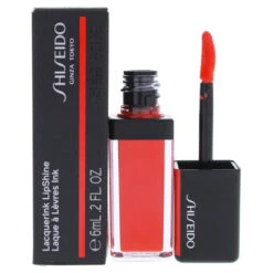 Shiseido LacquerInk LipShine - 305 Red Flicker By Shiseido For Unisex - 0.2 Oz Lip Gloss